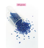Kesme Cam Boncuk 2mm - 60 Gram - Koyu Mavi - BNC392