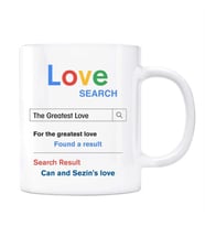 Sevgililer Gününe Özel İsimli Love Aşk Google Arama Motoru Kupa Bardak
