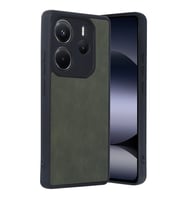 Xiaomi Redmi Note 14 4g Kılıf Aras Deri Kapak - Koyu Yeşil