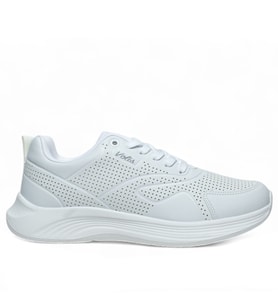 VOLİS BEYAZ Memory Foam Taban Günlük Bağcıklı UNİSEX Sneaker Ayakkabı