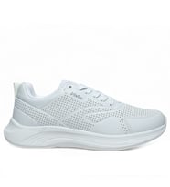 VOLİS BEYAZ Memory Foam Taban Günlük Bağcıklı UNİSEX Sneaker Ayakkabı