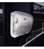 WESPA Kağıt Havlu Dispenseri, Gri Plastik, Duvar Montajlı, Profesyonel Banyo ve Tuvalet İçin