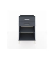 Hyperion Komodin Tek Raflı 2 Çekmeceli 60x44x96 Antrasit-Antrasit