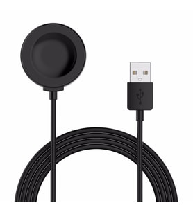 Microsonic Huawei Watch GT 3 Pro 46mm Titanyum Manyetik USB Şarj Kablosu Siyah