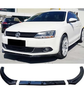 Vw Jetta MK6 Ön Lip Parlak Siyah 3 Prç Kırılmaya Dayanıklı ABS