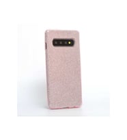 Samsung Galaxy S10 Uyumlu Kılıf Zore Shining Silikon (Rose Gold Altın)