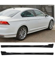Vw Passat B8 R Line Yan Marşpiyel Seti Mat Siyah Plastik 2 Adet 2015 2016 2017 2018 2019