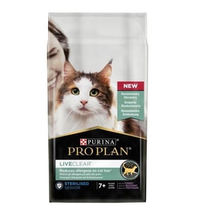 ProPlan LiveClear Sterilized Senior+7 Hindili Alerji Önleyici Kedi Maması 1,4 kg