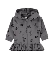 Civil Baby Fiyonk Empirme 6-18 Ay Hırka - Gri