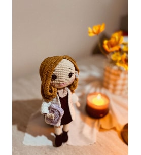 Kişiye Özel Amigurumi Öğretmen Bebek Sevgiliye Arkadaşa Özel Bebek