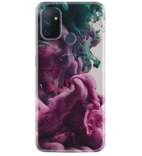 Kılıfland One Plus Nord N10 Kılıf Desenli Silikon Resimli Kapak Pink Green Cloud Kılıf 1306