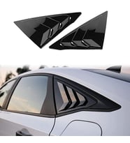 Honda Civic FE1 2022 Kelebek Cam Kaplama Vizörü Parlak Siyah