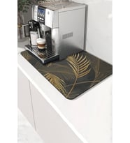 Valerine Life Kahve Makinesi Matı Sıvı Geçirmez Kaymaz Çay Espresso Makinesi Pad 35x45cm 27250201 (Siyah)