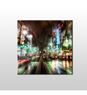 Işık Hızı Metropol Kanvas Tablo 40x40cm (Karışık)