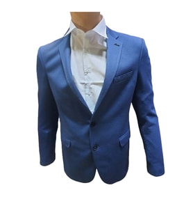 Presto D-2053 Erkek Slim Ceket - Mavi - 52