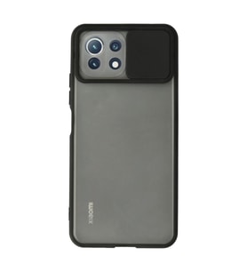 Xiaomi Mi 11 Lite Kılıf Palm Buzlu Kamera Sürgülü Silikon - Siyah