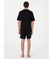 Pierre Cardin Erkek Kısa Kol 3'lü Şortlu Jakarlı Pijama Takım Kutulu Damat Çeyiz Set (Lacivert)