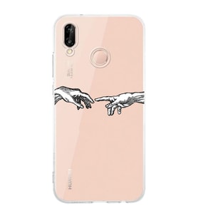 Huawei P20 Lite Uyumlu Baskılı Yumuşak Silikon Şeffaf Telefon Kılıfı