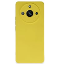 Realme 11 Pro Kılıf Nano içi Kadife Silikon - Sarı