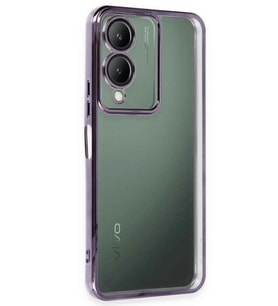 Durukar® Vivo Y17S Kılıf Lensli Silikon - Mor