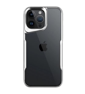 Iphone 14 Pro Max Kılıf Boyi Silikon Kapak - Gümüş
