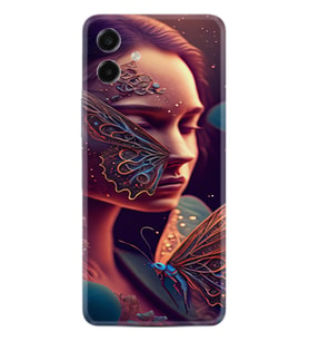 Samsung Galaxy A07 (SM-A075F) Kılıf Boutique Baskılı Resimli Kelebek Kadın Pcode -075