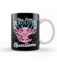Funny You Sure Axolotl Questions Walking Fish Pun Kupa Bardak Porselen