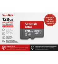 SanDisk 128GB Micro SDXC Hafıza Kartı Class 10 UHS-I 100MB/s OEM (Bulk) Orjinal KUTUSUZ ÜRÜN