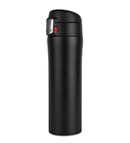 Aliyosso Çift Katman Kilitli Termos Sıcak-Soğuk Siyah 450 ML