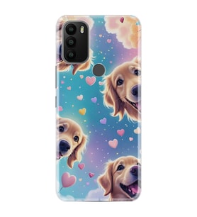 GM 21 Plus Kılıf HD Resim Baskılı Kalp ve Köpek StKd -034
