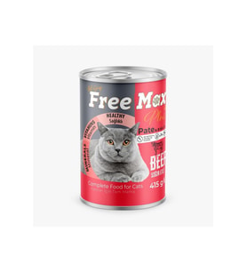 Free Max Beef Sığır Etli Kedi Konservesi Pate 415 gr
