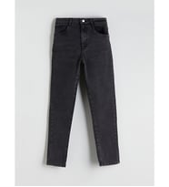 LCW Kids Siyah Slim Fit Kız Çocuk Jean Pantolon