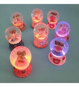 Işıklı Mini Kar Küreleri