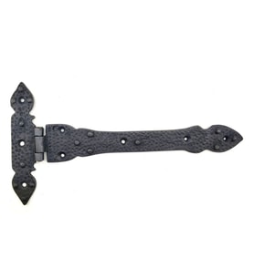 Antika Tarz Dekoratif Pirinç Kuyruklu Lale Menteşe - 147x193 Mm, Oksit