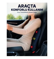 Mey İthalat® Ev Ofis ve Araç İçin Isıtmalı Titreşimli Bel Masaj Yastığı