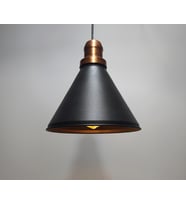 MYLİGHTS RETRO RUSTİK KONİK METAL SARKIT VİNTAGE AVİZE (Siyah)