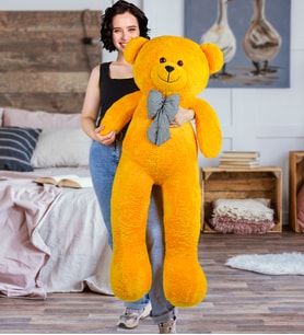 Pandamkee 140 Cm Sevgiliye Özel Hediyelik Ayı (Sarı)
