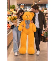 Pandamkee 140 Cm Sevgiliye Özel Hediyelik Ayı (Sarı)