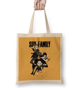 Spy X Family Loid Forger Anya Forger Yor Forger Bez Çanta Uzun Saplı