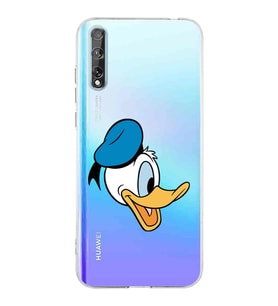 Huawei P Smart s  Kamera korumalı Kapak Donald Duck Tasarımlı  Şeffaf Kılıf