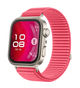 Lexroo Huawei Watch Fit 4 Pro KRD-144 Hasır Kordon - Kırmızı