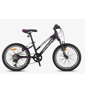Kron XC 75 Lady 20 Jant 7 Vites Alüminyum Gövde Çocuk Dağ Bisikleti Siyah Gri Mor