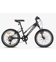 Kron XC 75 Lady 20 Jant 7 Vites Alüminyum Gövde Çocuk Dağ Bisikleti Siyah Gri Mor