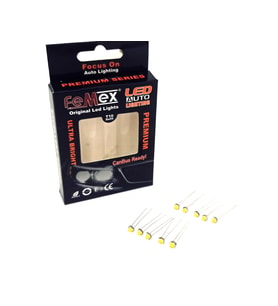 FEMEX Premium T5 T4 10'lu İnce Bacaklı Kıl Led Mini Led Ampul Parlak Beyaz
