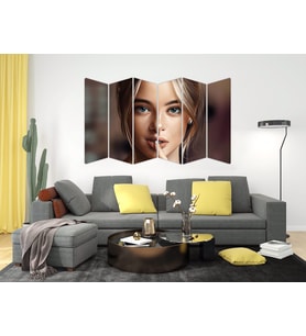 KADIN SAÇ MODELİ KUAFÖR MDF TABLO-1042 MODEL-B