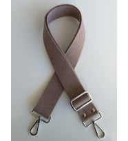 Angel Çanta Aksesuar Pamuklu Kolon 120X4 Cm Gümüş Metal Vizon