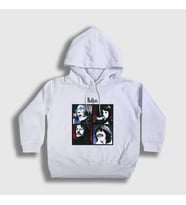 Presmono Unisex Çocuk Beyaz Band The Beatles Kapüşonlu Sweatshirt 114289tt (Beyaz)