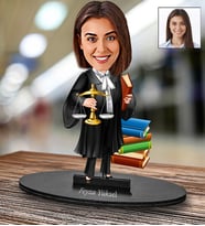 Kişiye Özel Avukat Tasarımlı Karikatür Biblo 100