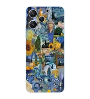 Xiaomi Redmi 12 Uyumlu Uyumlu Vincent Van Gogh Sanatsal Tasarımlı Şeffaf Telefon Kılıfı