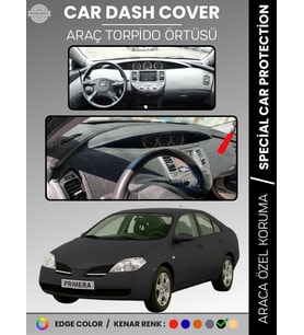 NİSSAN PRİMERA P12 (2001-2004) Torpido Örtüsü Premium Kalite Torpido Koruma Araca Özel UV Koruma